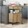 vidaXL Küchenwagen Artisan-Eiche 56 x 43 x 89,5 cm Holzwerkstoff