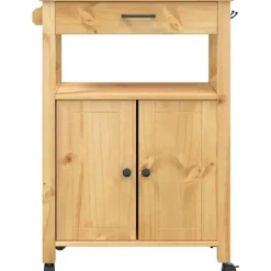 vidaXL Küchenwagen MONZA 60x40x90 cm Massivholz Kiefer