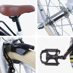 vidaXL Kinderfahrrad 24 Zoll RH 0 cm weiß