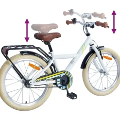 vidaXL Kinderfahrrad 24 Zoll RH 0 cm weiß