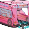 vidaXL Kinder-Spielzelt mit 250 Bällen Rosa 70x112x70 cm