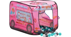 vidaXL Kinder-Spielzelt mit 250 Bällen Rosa 70x112x70 cm
