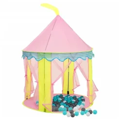 vidaXL Kinder-Spielzelt mit 250 Bällen Rosa 100x100x127 cm