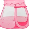 vidaXL Kinder-Spielzelt mit 250 Bällen Rosa 102x102x82 cm