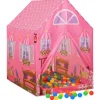 vidaXL Kinder-Spielzelt mit 250 Bällen Rosa 69x94x104 cm