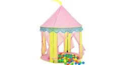 vidaXL Kinder-Spielzelt mit 250 Bällen Rosa 100x100x127 cm