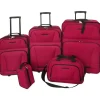 vidaXL Koffer-Set 5-tlg. rot