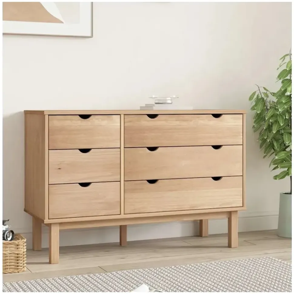 vidaXL OTTA 111 x 73,5 x 43 cm Braun