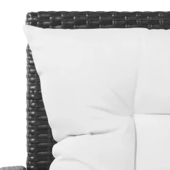 vidaXL Polyrattan Gartenset 5-tlg. schwarz 43972