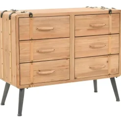 vidaXL Schubladenkommode 91 x 73 x 35 cm Braun