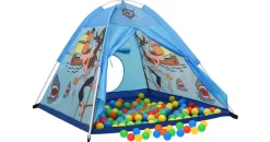 vidaXL Spielzelt mit 250 Bällen Blau 120x120x90 cm