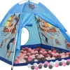 vidaXL Spielzelt mit 250 Bällen Blau 120x120x90 cm