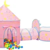 vidaXL Spielzelt mit 250 Bällen Rosa 301x120x128 cm