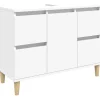 vidaXL Waschbeckenunterschrank 80 x 60 x 33 cm Weiß