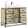 vidaXL Waschbeckenunterschrank 80 x 60 x 33 cm Braun