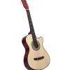 vidaXL Westerngitarre Akustisch Cutaway mit 6 Saiten 38" Lindenholz