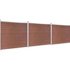 vidaXL WPC Zaunelement Set 526 x 146 cm