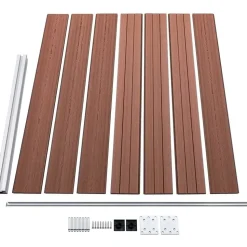 vidaXL WPC Zaunelement Set 526 x 146 cm