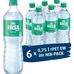 Vilsa Mineralwasser Medium, 6 x 0,75 l PET