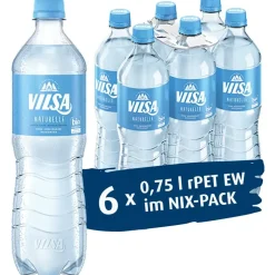 Vilsa Mineralwasser Naturelle, 6 x 0,75 l PET