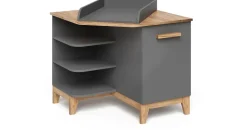 VitaliSpa Wickelkommode Malia, Grau/artisan, 85 x 85.2 cm mit Tür,