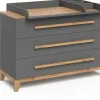 VitaliSpa Wickelkommode Malia, Grau/artisan, 133.2 x 98 cm