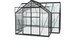 Vitavia Sirius Alu schwarz ESG 3 mm 13 m2 inkl. Fundament