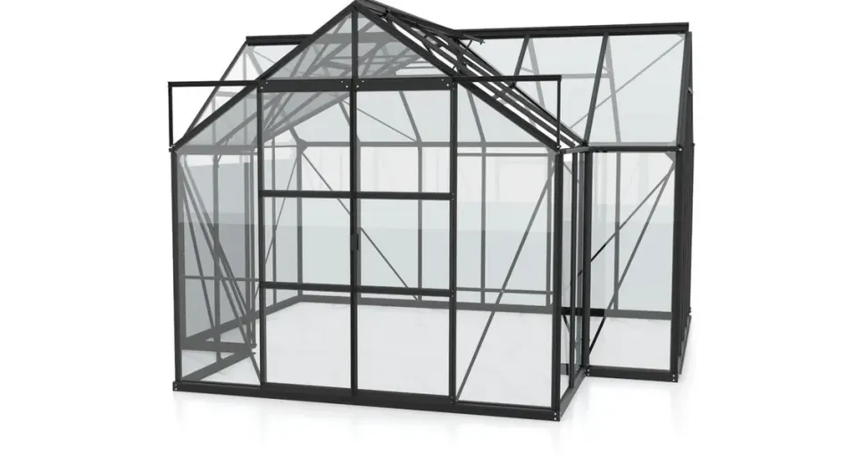 Vitavia Sirius Alu schwarz ESG 3 mm 13 m2 inkl. Fundament
