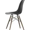 Vitra Eames Plastic Side Chair DSW 12 tiefschwarz/ahorn dunkel