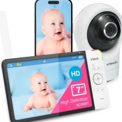 Vtech RM7764HD with Camera 1080p WiFi Remote Access, 7 Inch Video, 360° Pan and