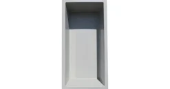 Wacredo GFK Rechteckbecken grau 240 x 120 x 60cm Kneippbecken Teichbecken