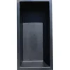Wacredo GFK Rechteckbecken 240 x 120 x 60cm Kneippbecken Teichbecken Wasserspielbecken architektonisches Wasserbecken für Wasserspiel Glasfaser (Schwarz)