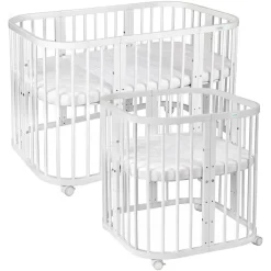 Waldin Babybett 7in1 Weiß 77 x 0 cm