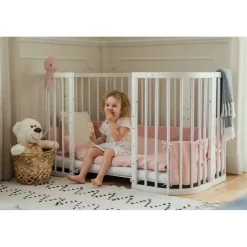 Waldin Babybett 7in1 Weiß 77 x 0 cm