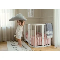 Waldin Babybett 7in1 Weiß 77 x 0 cm