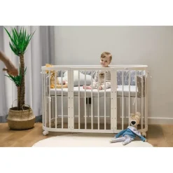 Waldin Babybett 7in1 Weiß 77 x 0 cm