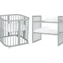 Waldin Babybett 7in1 Weiß 77 x 0 cm