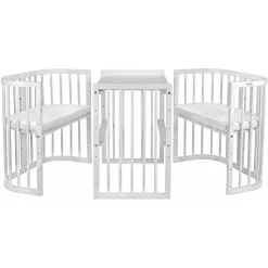 Waldin Babybett 7in1 Weiß 77 x 0 cm