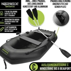 Waterside Schlauchboot Hunter-SP 235 - Schwarz