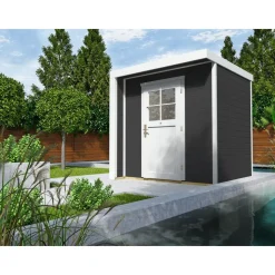 Weka Designhaus 262 2,09 x 2,05 m anthrazit