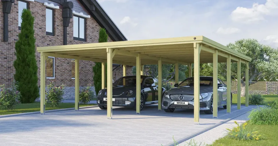 Weka Doppelcarport 618 5,76 x 7,84 m kdi