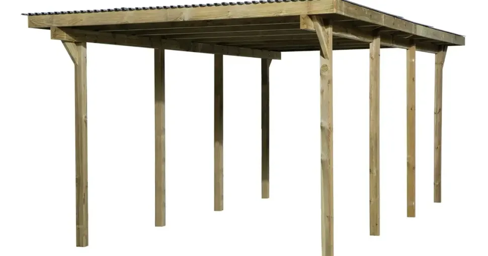 Weka Einzelcarport 606 Gr. 2 300 x 600 cm kdi