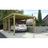 Weka Einzelcarport 617 2,94 x 5,91 m kdi inkl. PVC Trapezplatten