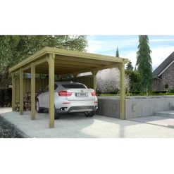 Weka Einzelcarport 617 2,94 x 5,91 m kdi inkl. PVC Trapezplatten