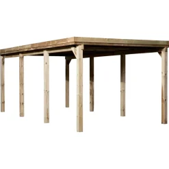 Weka Einzelcarport 617 2,94 x 5,91 m kdi inkl. PVC Trapezplatten