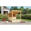 Weka Sandkasten Tabaluga Bully mit Überdachung beige