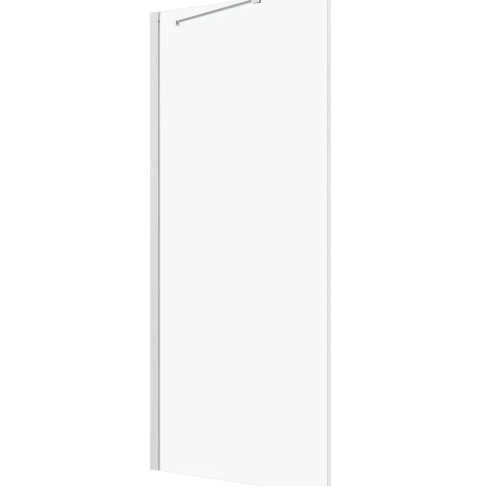 WELLTIME Mixwell Duschwand 80 x 195 cm 1 von 2 Teilen silber transparent
