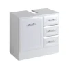 WELLTIME Waschbeckenunterschrank Neapel 3 Schubladen 60 x 56 x 35 cm Weiß