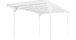 Westmann Carport Helsinki 3,05 x 5,03 m weiß inkl. Regenrinne