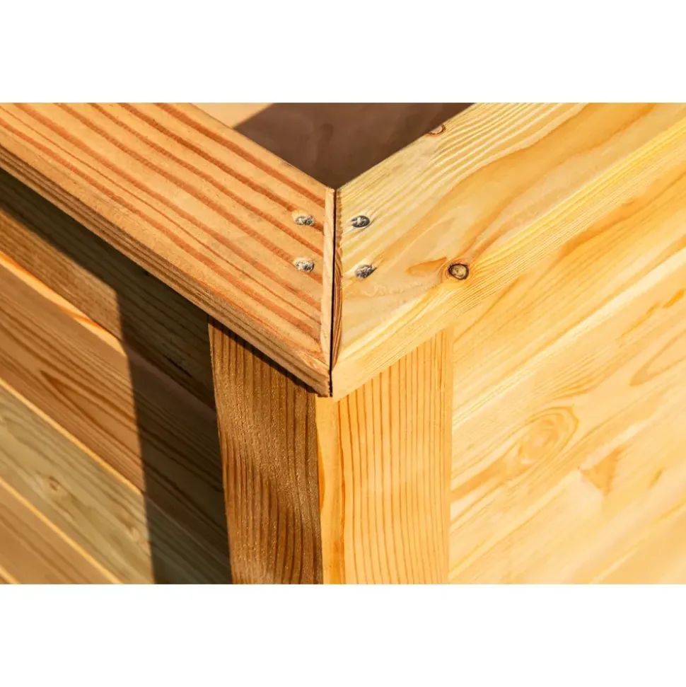 Westmann Hochbeet Klassik 130 130 x 65 x 84 cm Natur
